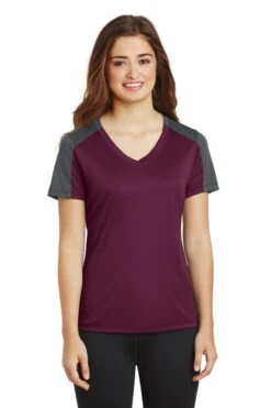 Ladies PosiCharge Competitor Sleeve-Blocked V-Neck Tee 21 Ladies PosiCharge Competitor Sleeve-Blocked V-Neck Tee -Jiffyshirts Sales Store f8a4d87bc37098