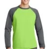 Sport-Wick Raglan Colorblock Fleece Crewneck -Jiffyshirts Sales Store f9d94f0341ef2f