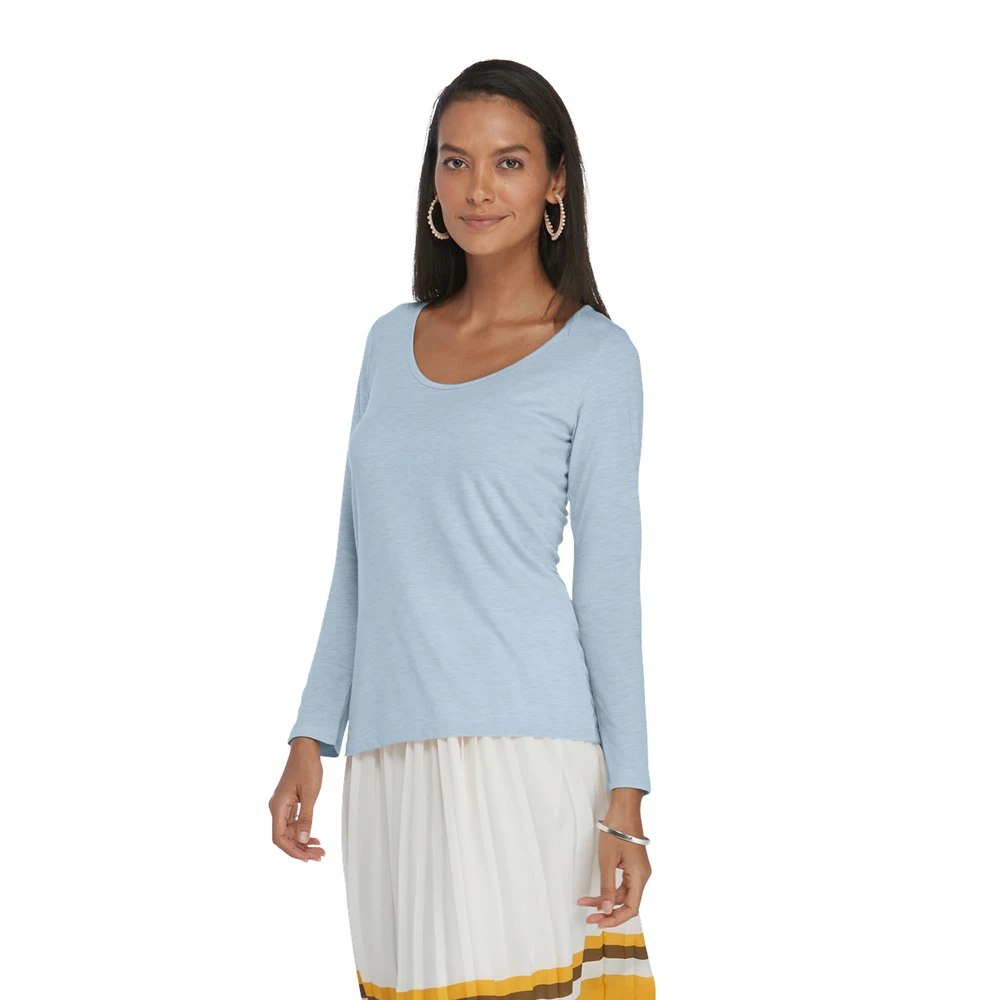 Platinum Ladies Tri-Blend Long Sleeve Scoop Neck Tee 10 Platinum Ladies Tri-Blend Long Sleeve Scoop Neck Tee - Image 8