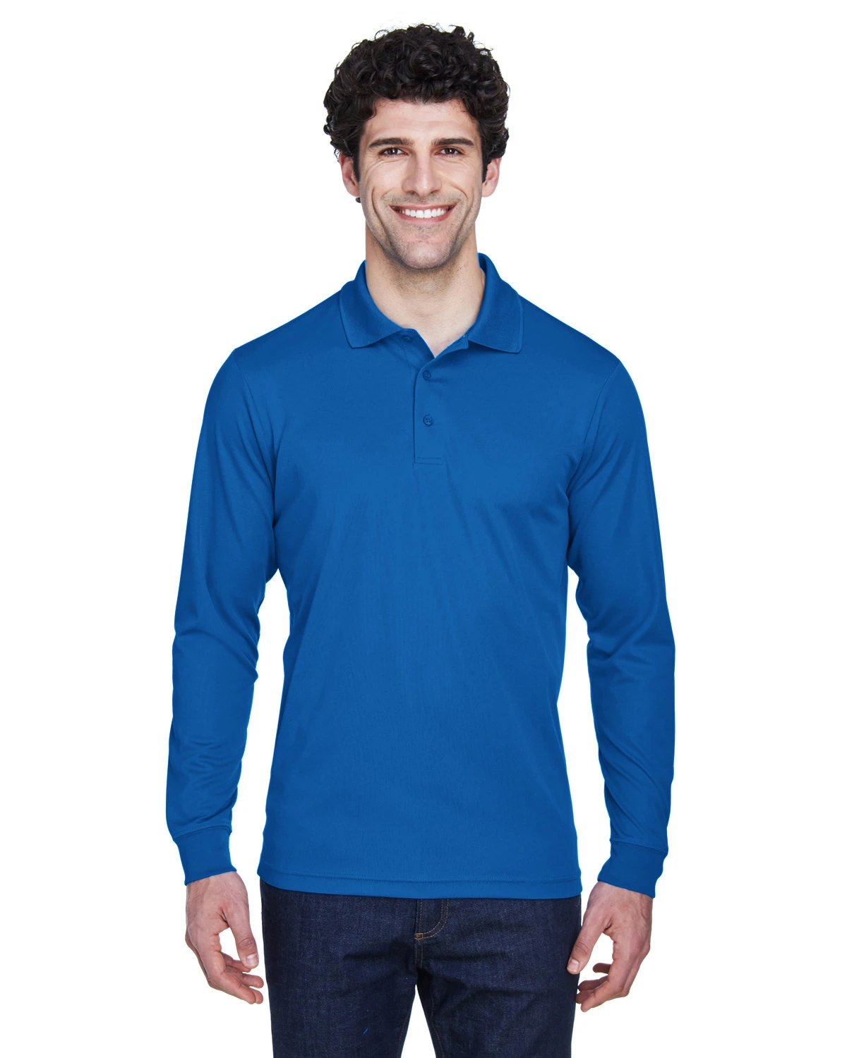 Men's Pinnacle Performance Long-Sleeve Piqué Polo 3 Men's Pinnacle Performance Long-Sleeve Piqué Polo