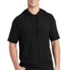 PosiCharge Tri-Blend Wicking Fleece Short Sleeve Hooded Pullover -Jiffyshirts Sales Store fb8dc28706603d