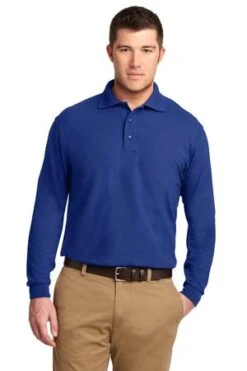 Silk Touch Long Sleeve Polo -Jiffyshirts Sales Store fbff9087fe5567