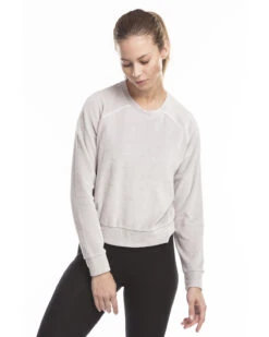 Ladies' Velour Long Sleeve Crop T-Shirt 7 Ladies' Velour Long Sleeve Crop T-Shirt -Jiffyshirts Sales Store fcf7515c01eeb8