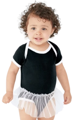 Infant Baby Rib Lap Shoulder Tutu Creeper