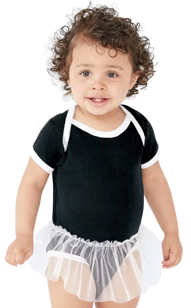 Infant Baby Rib Lap Shoulder Tutu Creeper 3 Infant Baby Rib Lap Shoulder Tutu Creeper