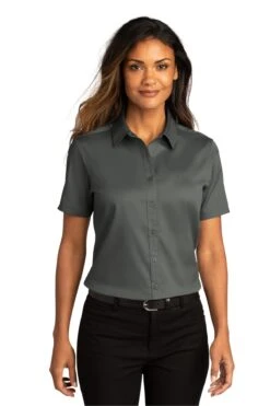 Ladies Short Sleeve SuperPro React ™ Twill Shirt 27 Ladies Short Sleeve SuperPro React ™ Twill Shirt -Jiffyshirts Sales Store fe324e16e6c872