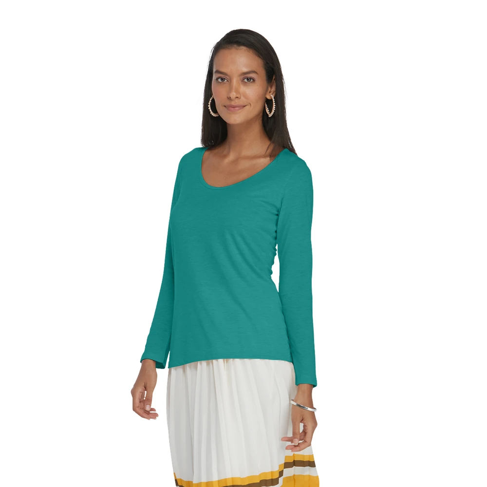 Platinum Ladies Tri-Blend Long Sleeve Scoop Neck Tee 14 Platinum Ladies Tri-Blend Long Sleeve Scoop Neck Tee - Image 12