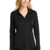 Ladies Silk Touch Performance Long Sleeve Polo -Jiffyshirts Sales Store fe656784aa69ef