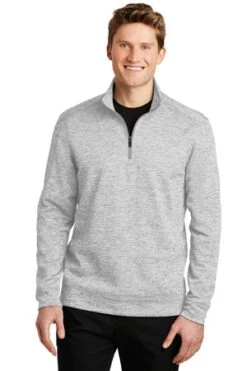 PosiCharge Electric Heather Fleece 1/4-Zip Pullover -Jiffyshirts Sales Store fecc23e474c6ee