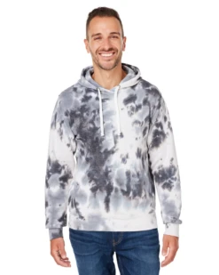 Unisex Tie-Dye Fleece Hooded Sweatshirt