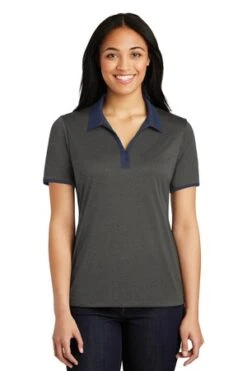 Ladies Heather Contender Contrast Polo