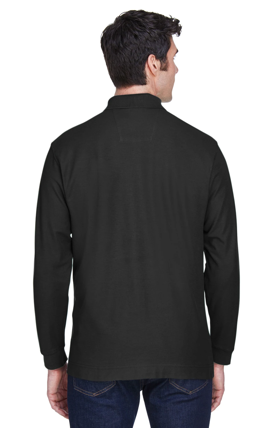 Men's Pima Piqué Long-Sleeve Polo 6 Men's Pima Piqué Long-Sleeve Polo - Image 4
